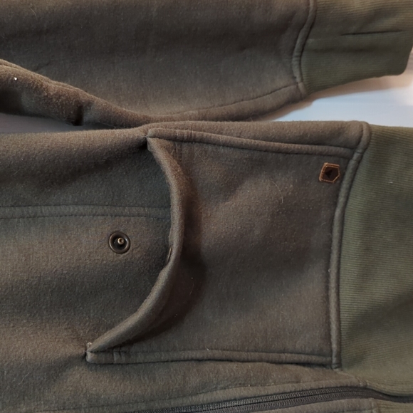 Women's Extra Small Dark Green Burton Hoodie w/ Thumb Holes - Picture 2 of 5